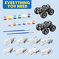 Vista 2 de JOYIN Kids Craft Kit Build & Paint Your Own Monster Car Art & Craft Kit DIY Toy Set Make Your Own Monster Friction Powered Truck, Presents for Kids