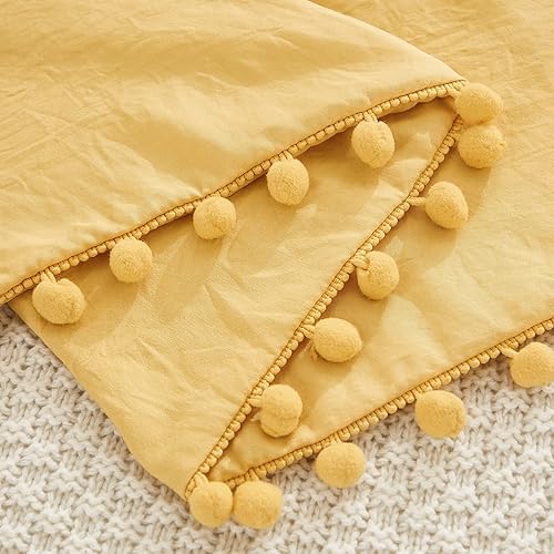 Miniatura 304 de Blue Body Pillow Cover Shabby Chic Long Pillow Case Cover Navy Blue Pom Poms Fringe Body Pillow case with Pocket Closure 20x54 inches(Body,Navy Blue)