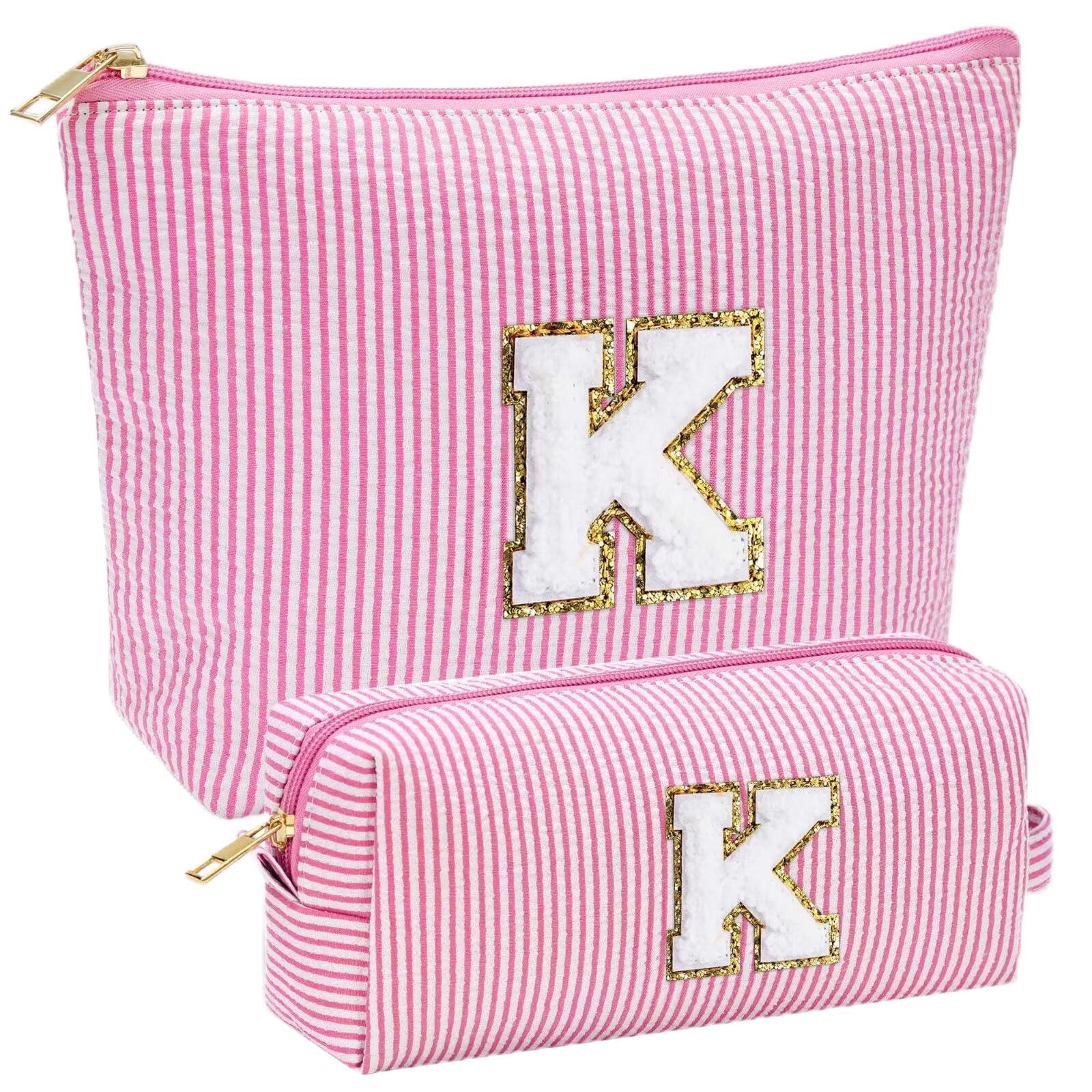 YOOLIFE Geschenk Mädchen Damen - Kosmetiktasche Damen Reise Make up Tasche Schminktasche Mädchen mit Buchstaben, Geburtstagsgeschenk für Frauen Teenager Mädchen Freundin Schwester Mama