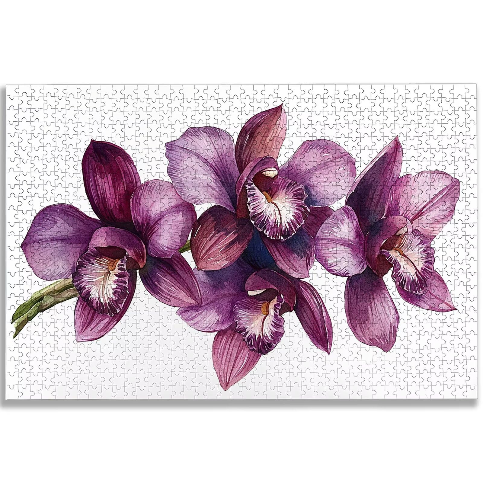 Puzzle 1000 sztuk Orchidea, Puzzle Zen 1000 sztuk dla dorosłych i nastolatków, drewniane puzzle z wykwintnym opakowaniem, rodzinne gry edukacyjne, dekoracje domu, prezent dla dorosłych-1669