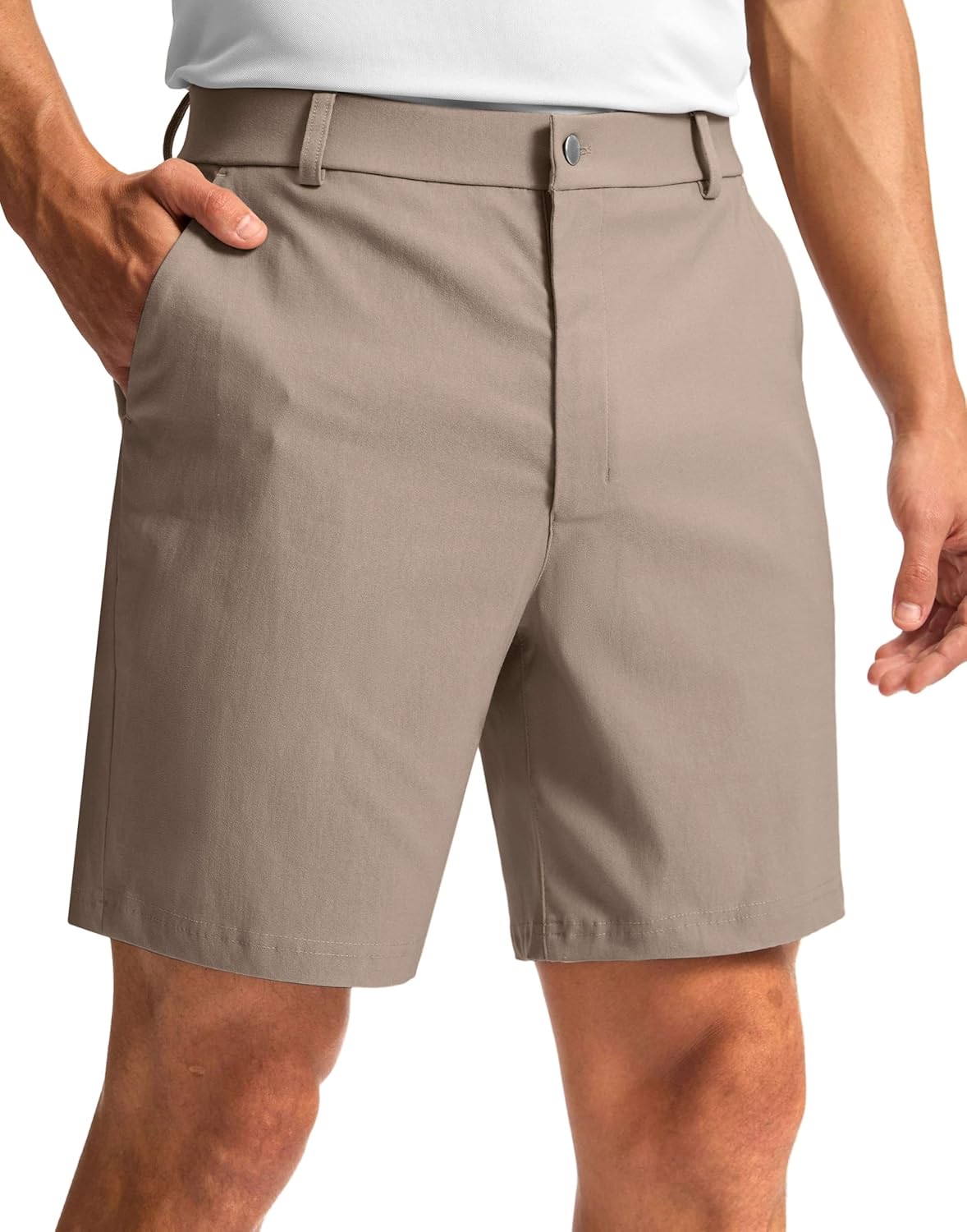 G Gradual Men's Golf Dress Shorts 5"/ 7"/ 9" Stretch Casual Work Flat Front Shorts for Men with 3 Pockets Quick Dry