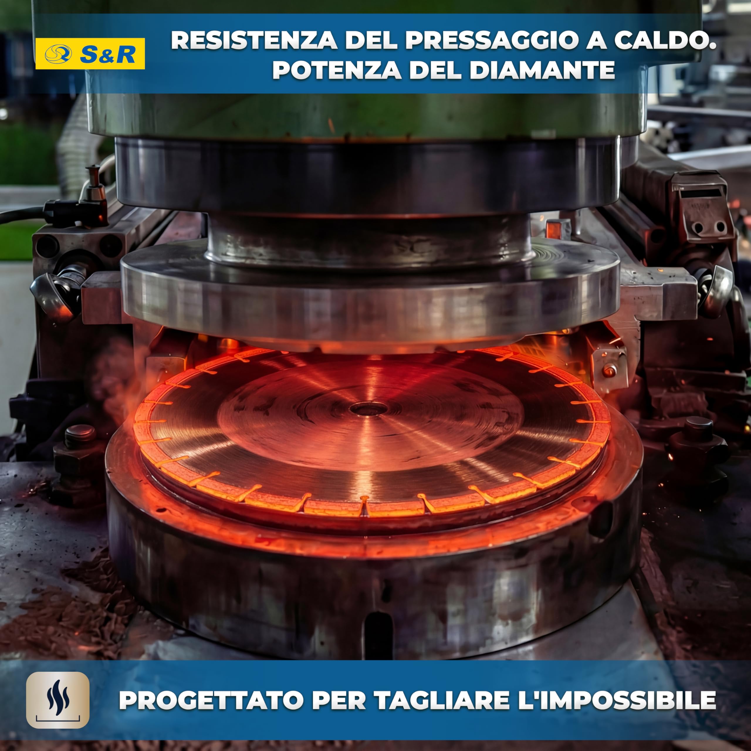 S&R Disco Diamantato Professionale 300 mm Segmentato Laser – Disco da Taglio Diamantato per Gres Porcellanato, Ceramica Dura, Granito, Marmo, Pietra e Mattoni – Foro 25,4 mm – Segmenti 10 mm.