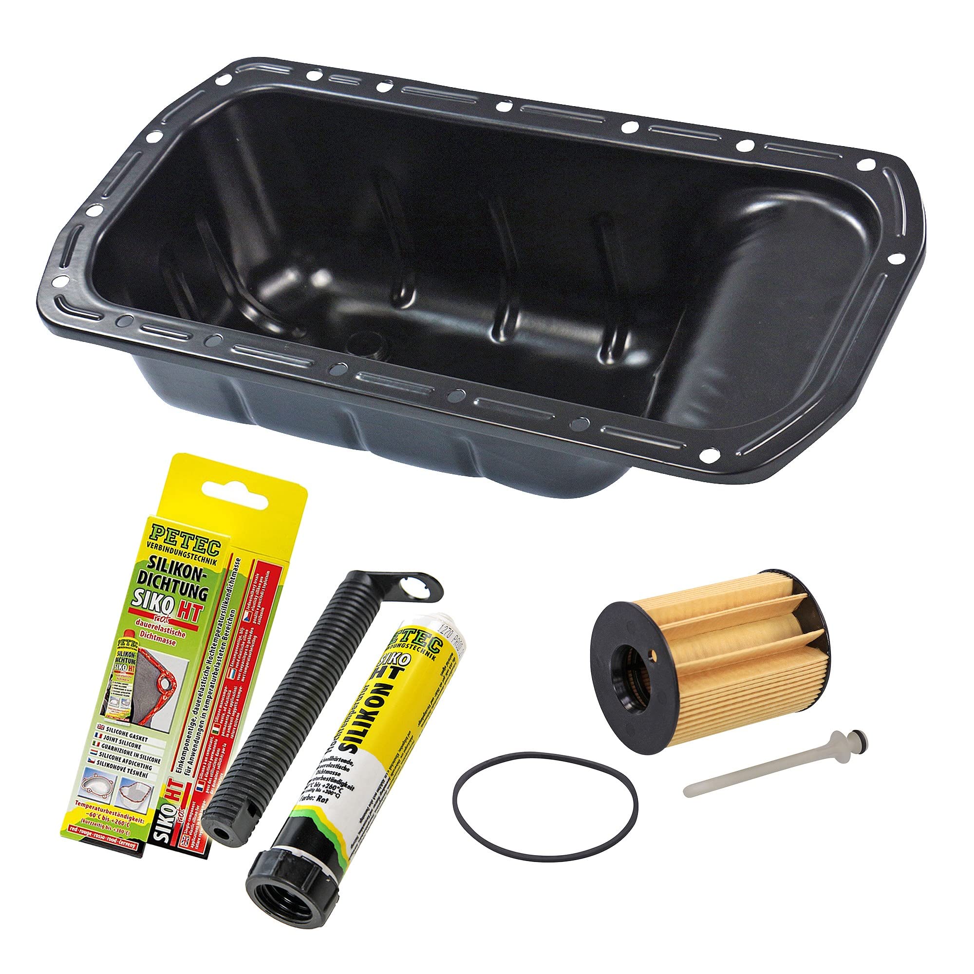 1x coppa dell'olio incl. tappo di scarico dell'olio, 1x filtro | Compatibile con: CITROËN BERLINGO / BERLINGO FIRST Großraumlimousine (MF_, GJK_, GFK_
