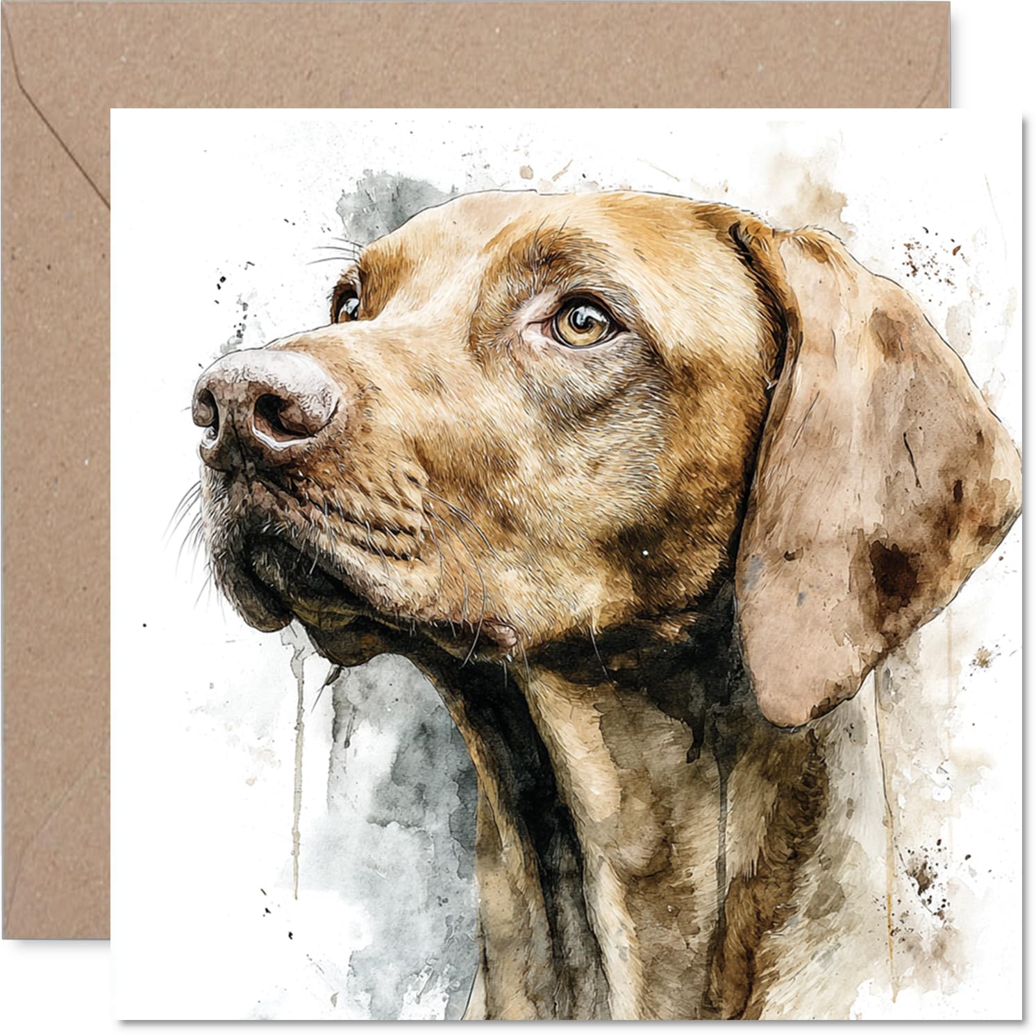 Hungarian Vizsla Birthday Card for Men Women - Dog Breeds - Happy Birthday Card for Daughter Uncle Brother Cousin, 145mm Bday Greeting Cards