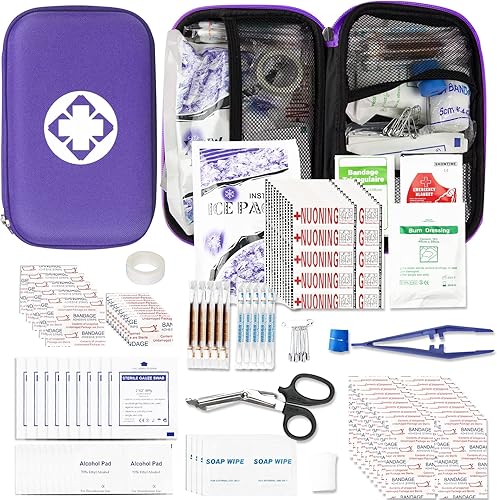 275 kits de primeros auxilios de viaje para artículos de preparación para emergencias de automóvil, kit esencial para accidentes urgentes, equipo de