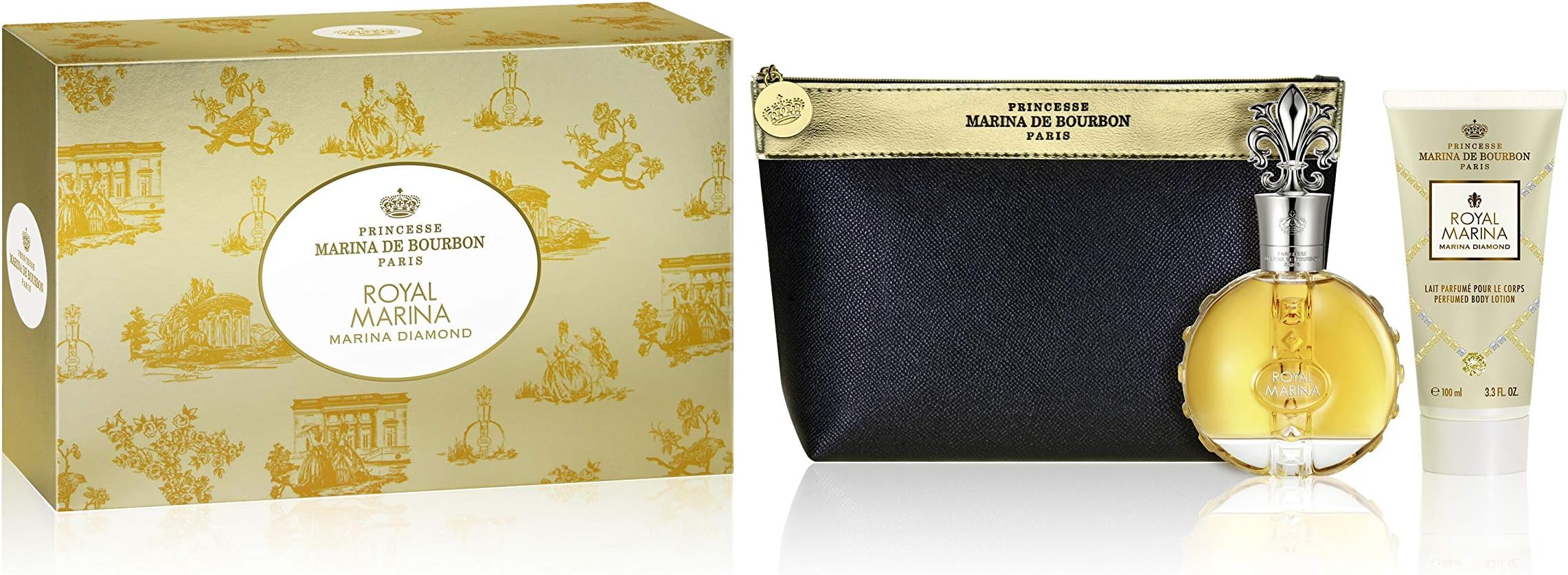 Disney Princesse Marina De Bourbon Royal Marina Diamond for Women 3 Pc Gift Set