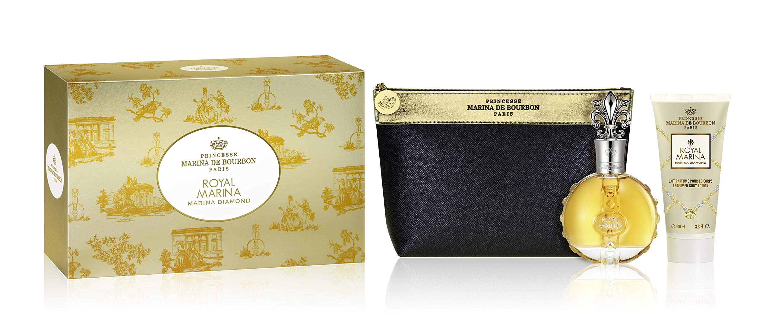 Disney Princesse Marina De Bourbon Royal Marina Diamond for Women 3 Pc Gift Set