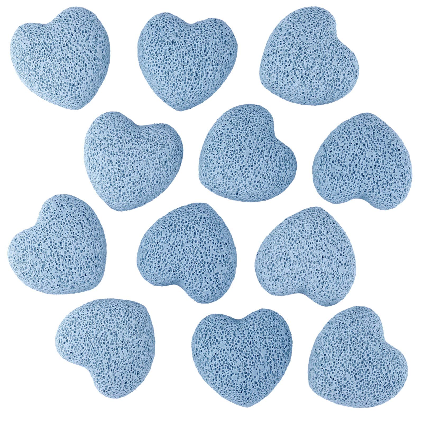 mookaitedecorHealing Crystals Heart Shape Lava Rock Gemstone Pocket Stone Chakra Reiki Balancing Blue GDSTSU008703