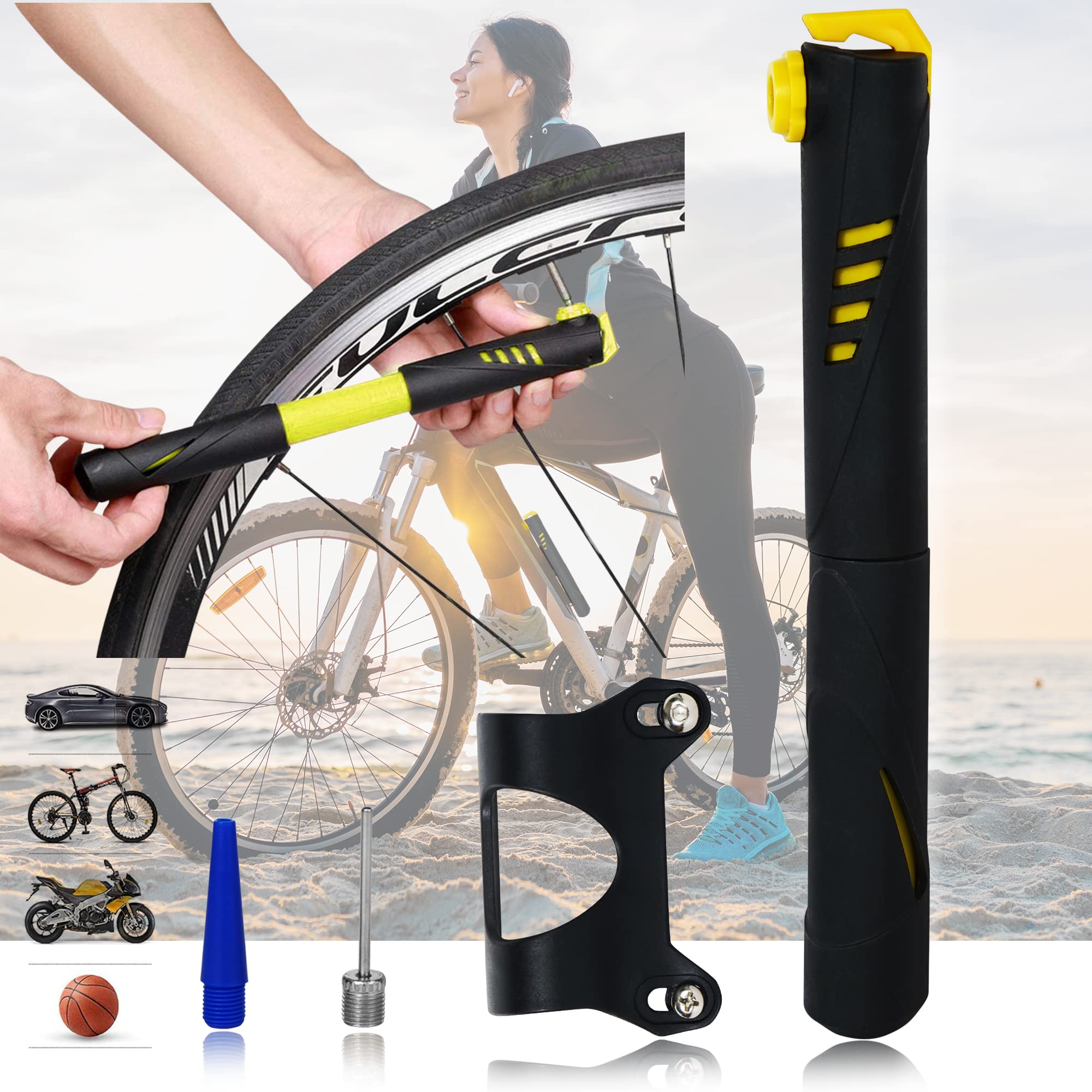 MANOGYAM Cycle Foot Air Pump | Bike Pump | Cycle Pump | Bike Foot Pump | Air Pump | Foot Pump | Bicycle Air Pump for Vehicle Tyre, Tubeless, Motor Bike, Bicycle & Football (1Pc,Foot Ball Pump) (B0C5T6LPTV) Amazon Price History, Amazon Price Tracker
