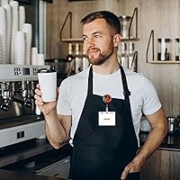 Vista 7 de Carrete de identificación con clip retráctil, carrete de clip de cocodrilo para enfermera con soporte vertical transparente para tarjeta