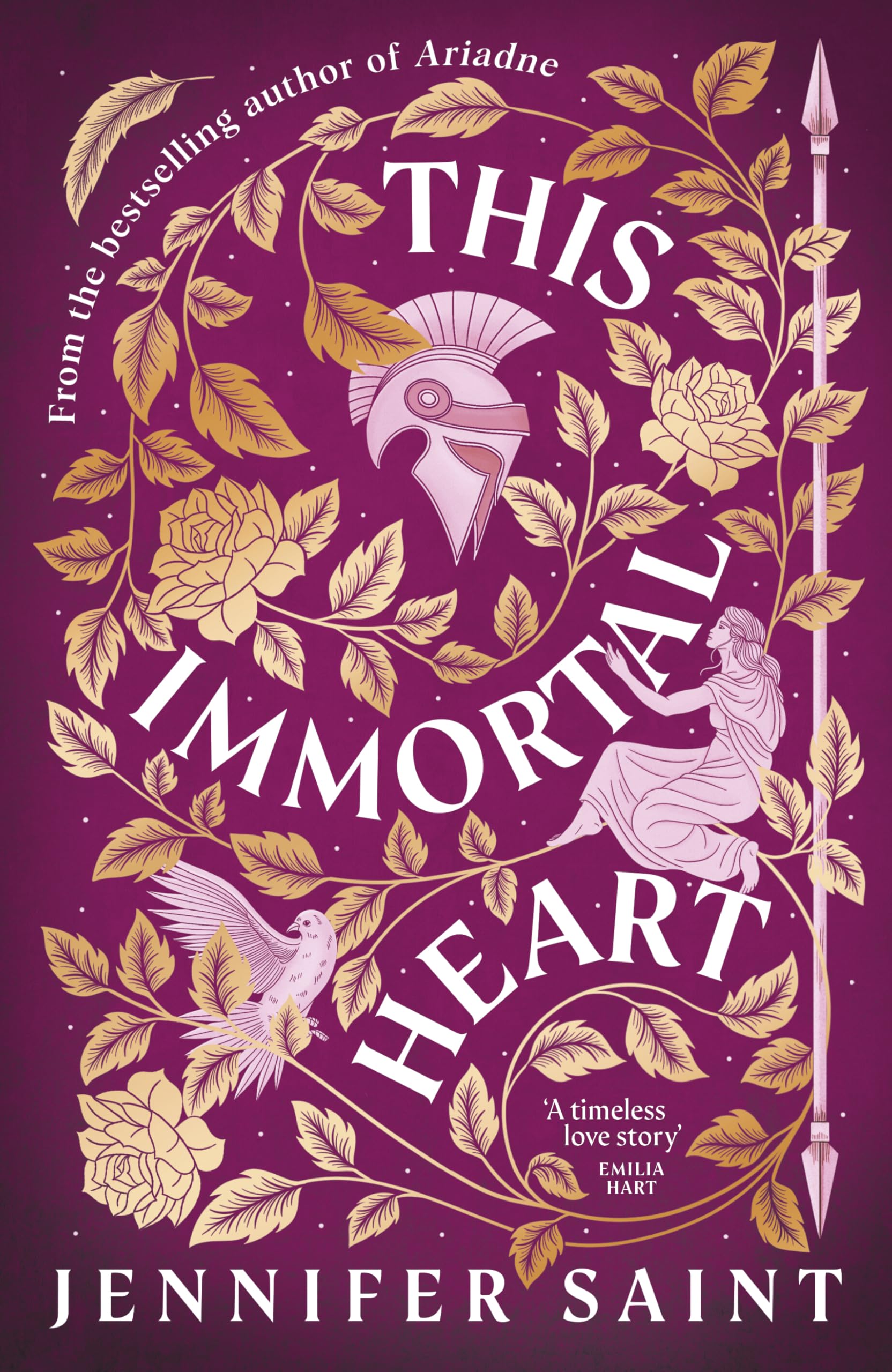 SIGNED - This Immortal Heart By Jennifer Saint New 1st Ed HB FREE BOOMMARK & PIN