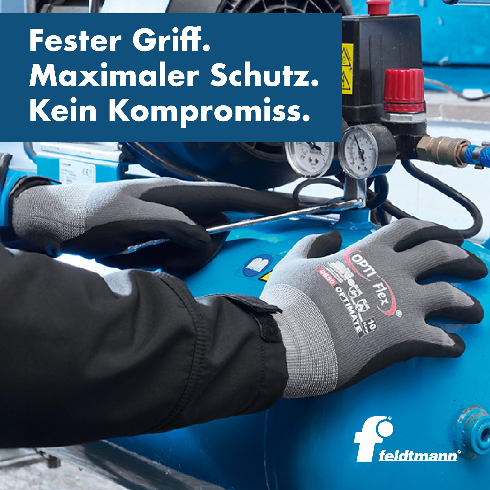 Opt Flex® Optimate rękawice z drobnej dzianiny, nylon, z pianką nitrylową, szare, rozmiar 9, opakowanie 144 sztuk