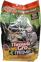 Throw & Gro X-treme w/Radish Forage for Deer - Easy-to-Plant Fast-Growing No-Till Food Plot Seeds, 5 Lbs
