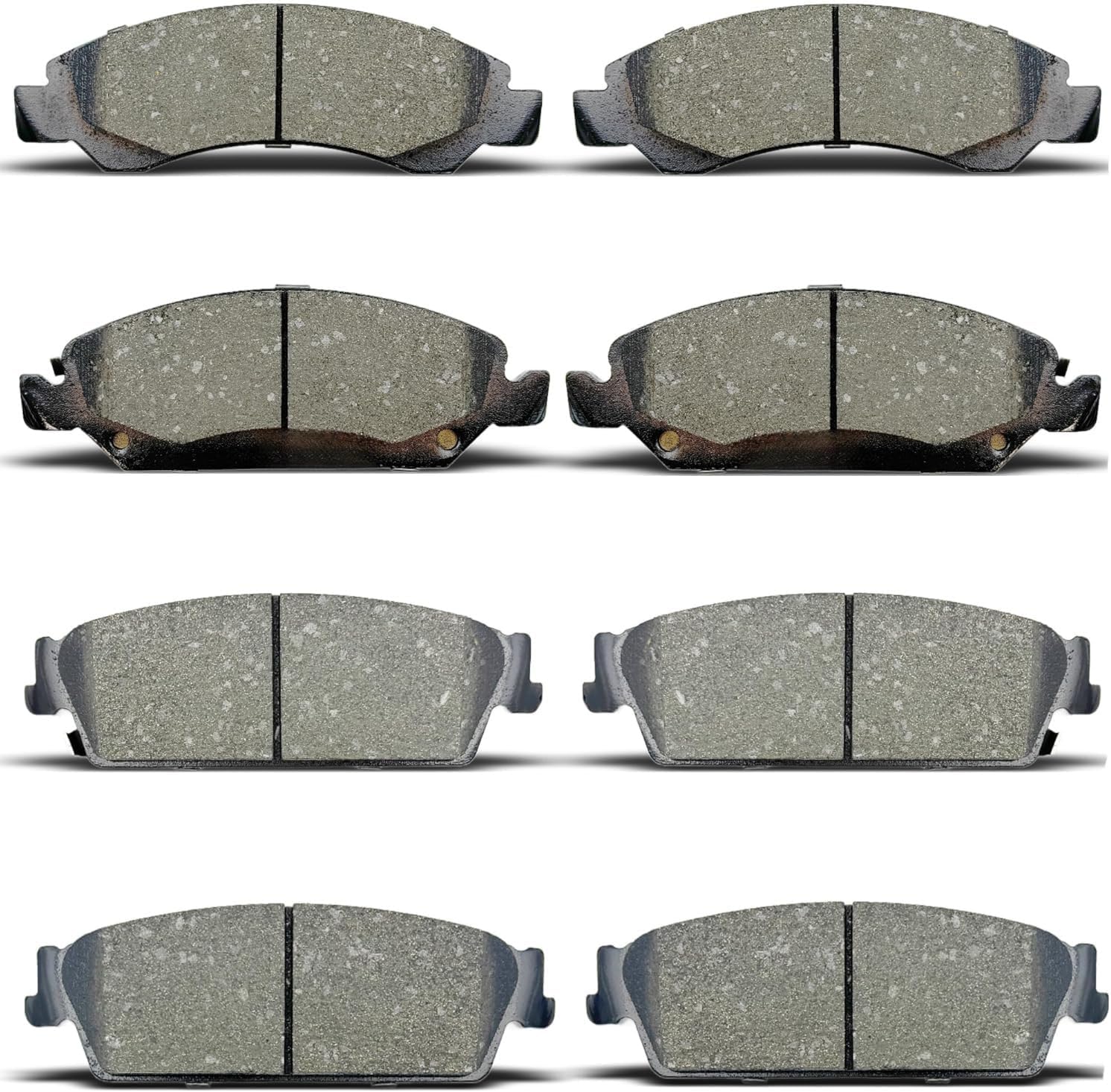 Ceramic Front Rear Brake Pads Set Fit For 2008-2014 Chevy Avalanche Tahoe Silverado/Suburban 1500 GMC Sierra/Yukon XL 1500 Cadillac Escalade ESV/EXT