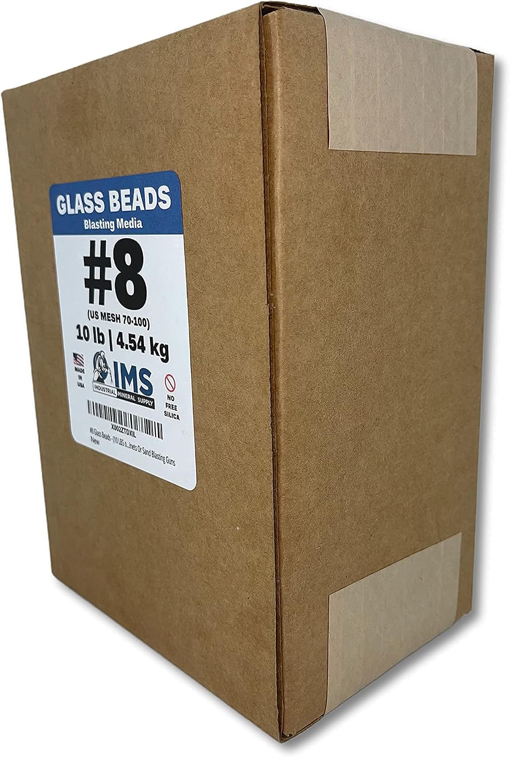 #8 Glass Beads - (10 LBS or 4.54 kg) - Blasting Abrasive Media (Medium) - 70-100 US Mesh for Blast Cabinets or Sand Blasting Guns