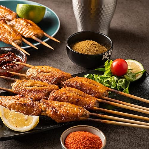 Miniatura 7 de Fasmov Paquete de 1000 brochetas de bambú natural, brochetas de bambú para aperitivos de barbacoa para parrilla, brochetas, frutas, aperitivos,