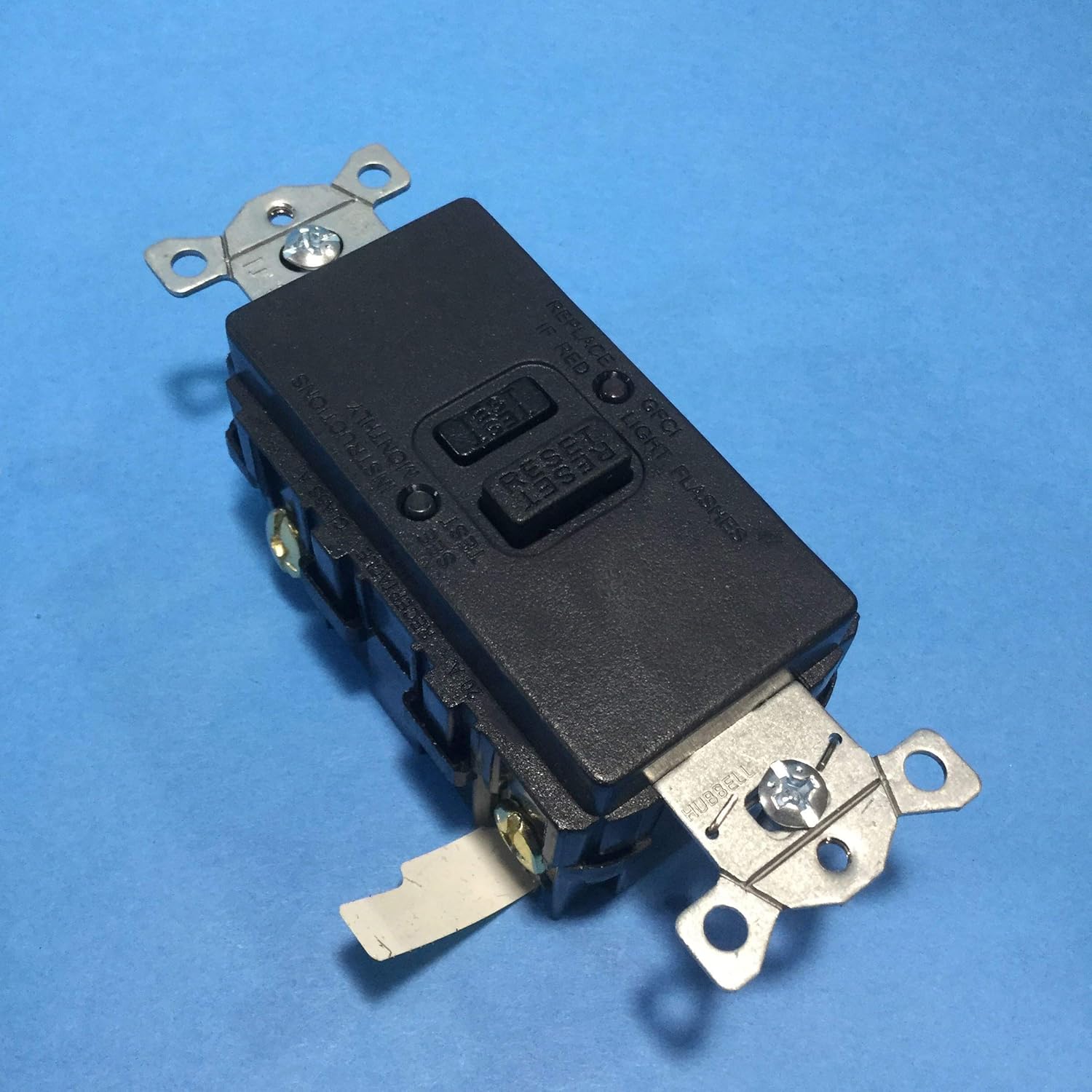 Gfci Receptacle, 20A, 125Vac, 5-20R, Black