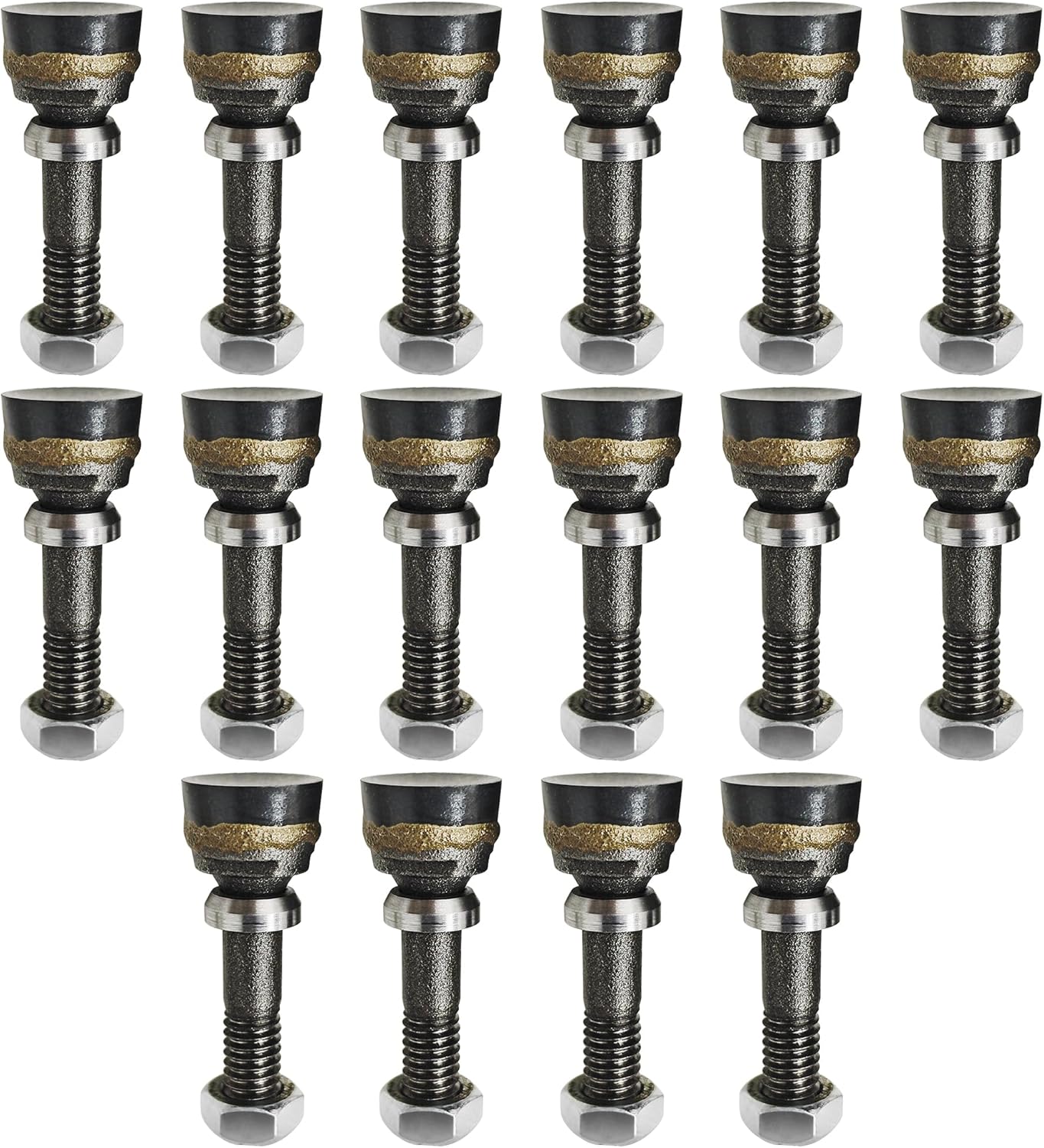BDI Wear Parts 16Pack Stump Grinder Teeth Compatible with 500 series, Stump Grinder Teeth Aftermarket Replace for Stump Removal, Alloy Steel with Tungsten Carbide Materail