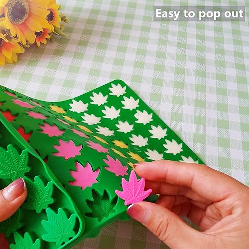 Miniatura 2 de Tadonyny Moldes de silicona de conejito pequeño para chocolate de gomita de caramelo, moldes de silicona de hojas de Pascua, molde de silicona de