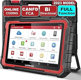 LAUNCH X431 PRO Elite [2023 New Model] Fully Functional Bidirectional Scanner with CANFD&DOIP,ECU Coding,32+ Resets,Key Programming,FCA AutoAuth,Full System Scanner for All Cars,2-Year Free Update