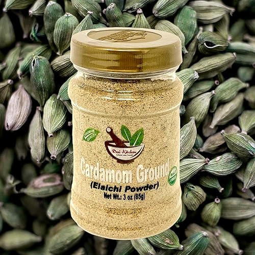 Miniatura 5 de Desi Kitchen Spices All Natural | Sin sal | Vegano | Sin OMG | Cardamomo verde puro indio molido (polvo Elaichi verde) 3 onzas con garantía de