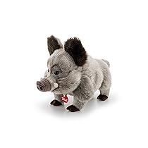Trudi Cinghiale Levante Cinghiale Peluche Park Collection. Peluche Regalo di Natale. Animali del Bosco | 18x23x35cm Taglia M | Collezione Parco dello Stelvio | Modello 24848