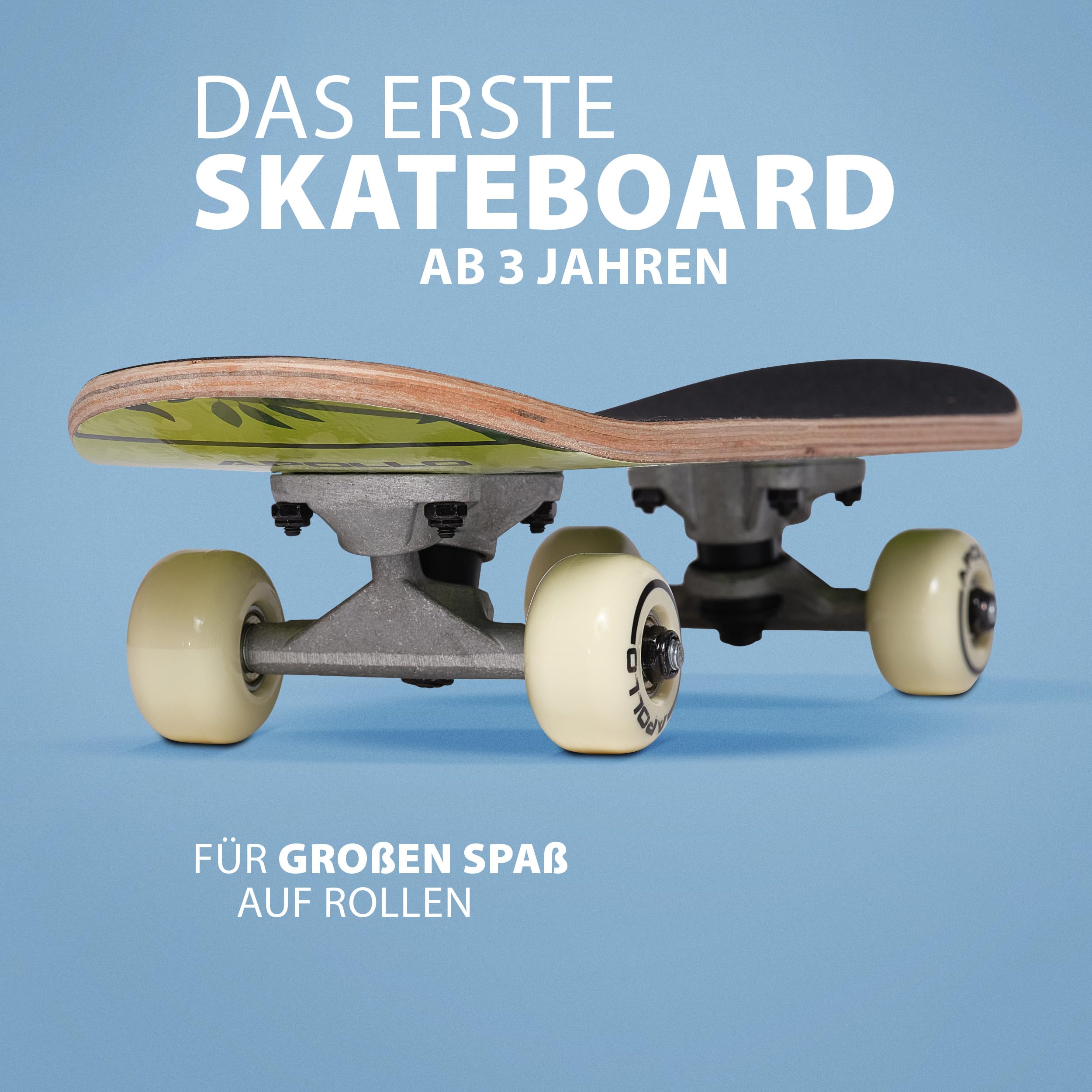Planche Apollo Skateboard 31,5 Pouces – Deck Popsicle 7 Plis En Bois, Roues PU 95A Et Roulements ABEC-7 Pour Enfants, Ados Et Adultes
