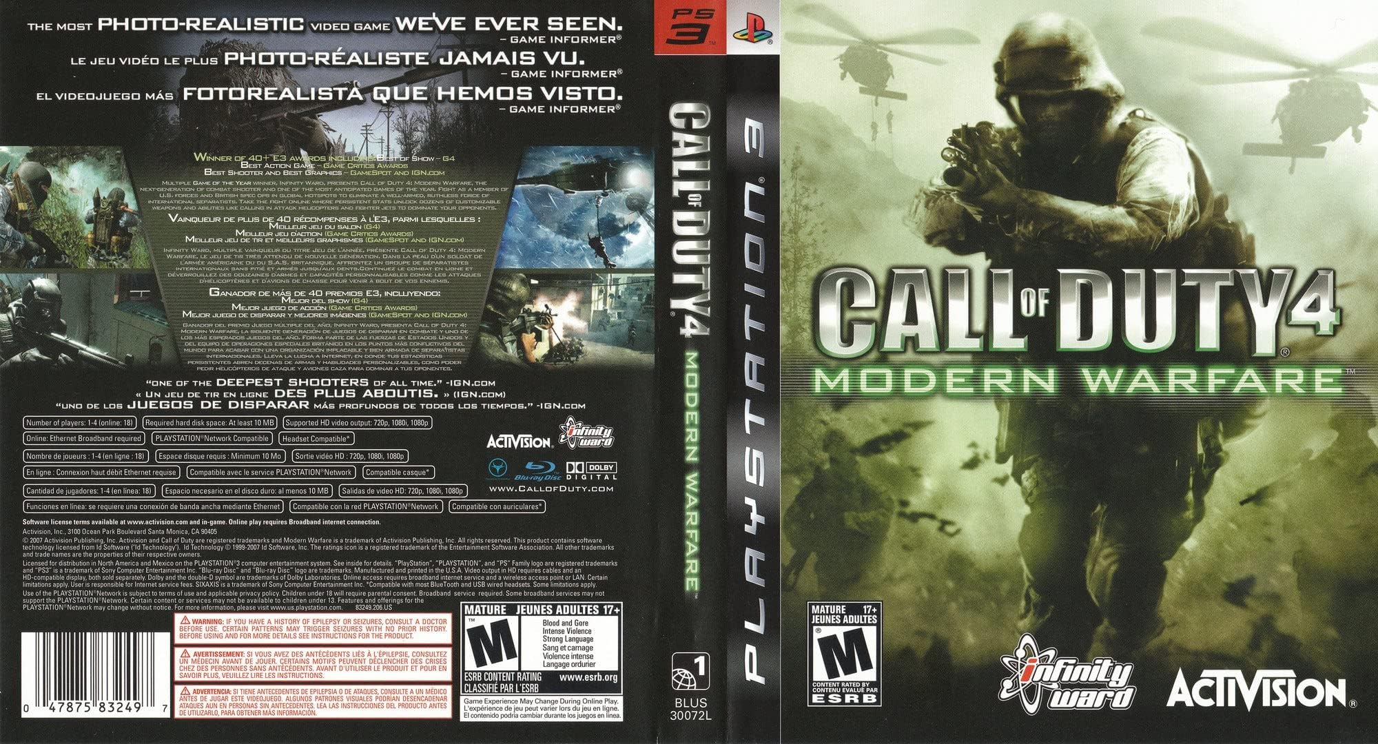 Call of Duty 4: Modern Warfare - Playstation 3 (Renewed)