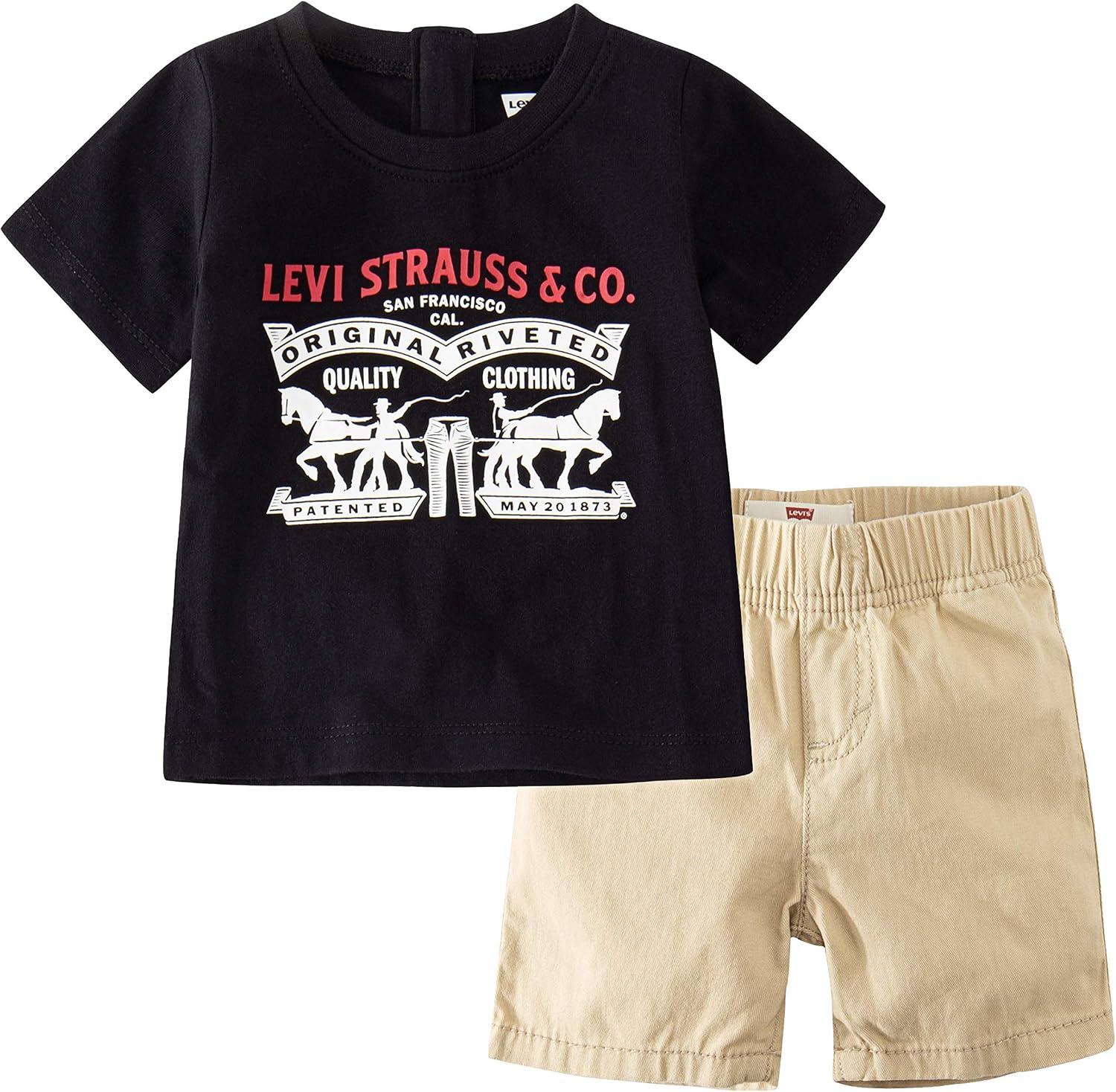 Levi’s Baby Boys' Graphic T-Shirt and Shorts 2-Piece Set