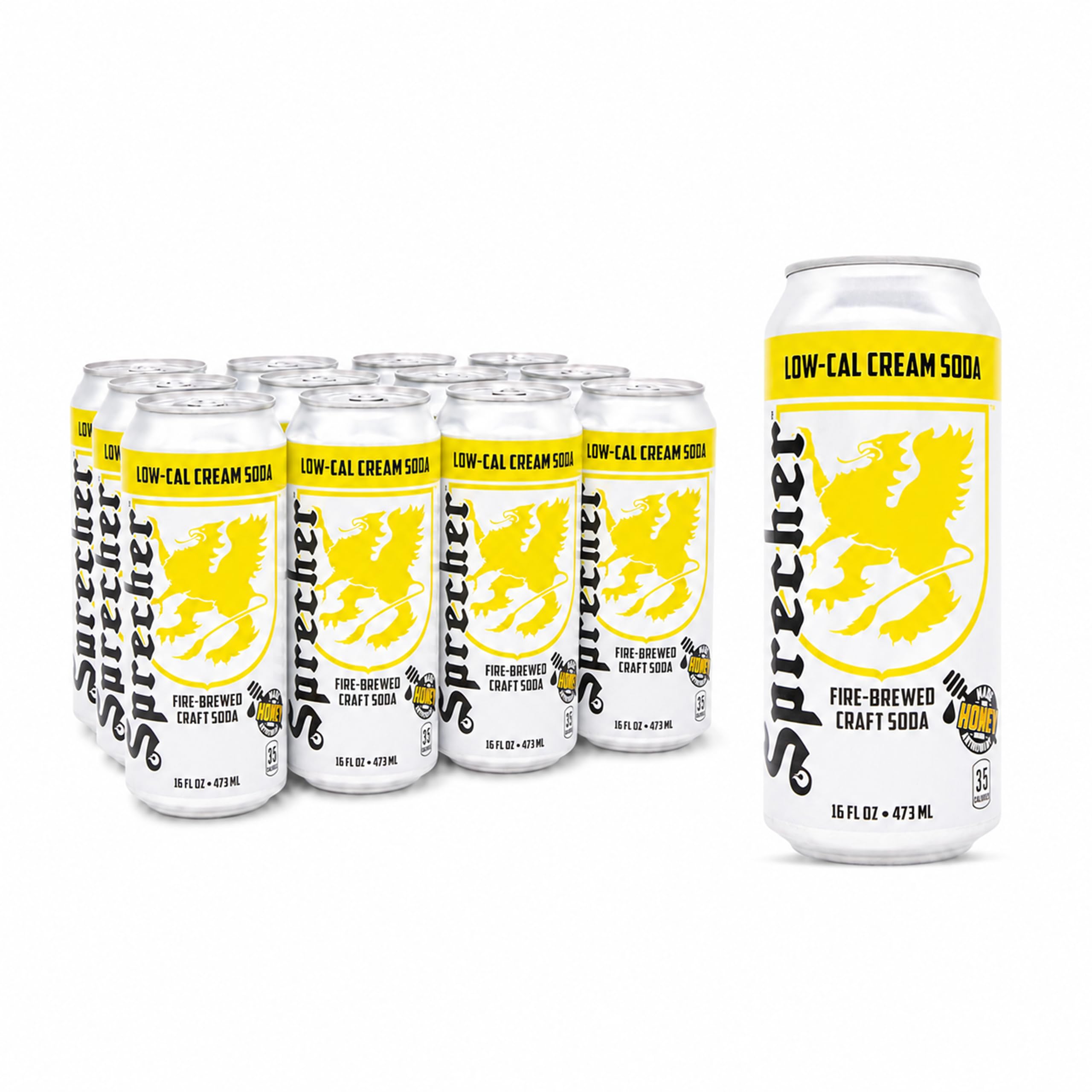 Amazon.com: Sprecher Low-Cal Cream Soda 16 fl oz Cans (12 Pack