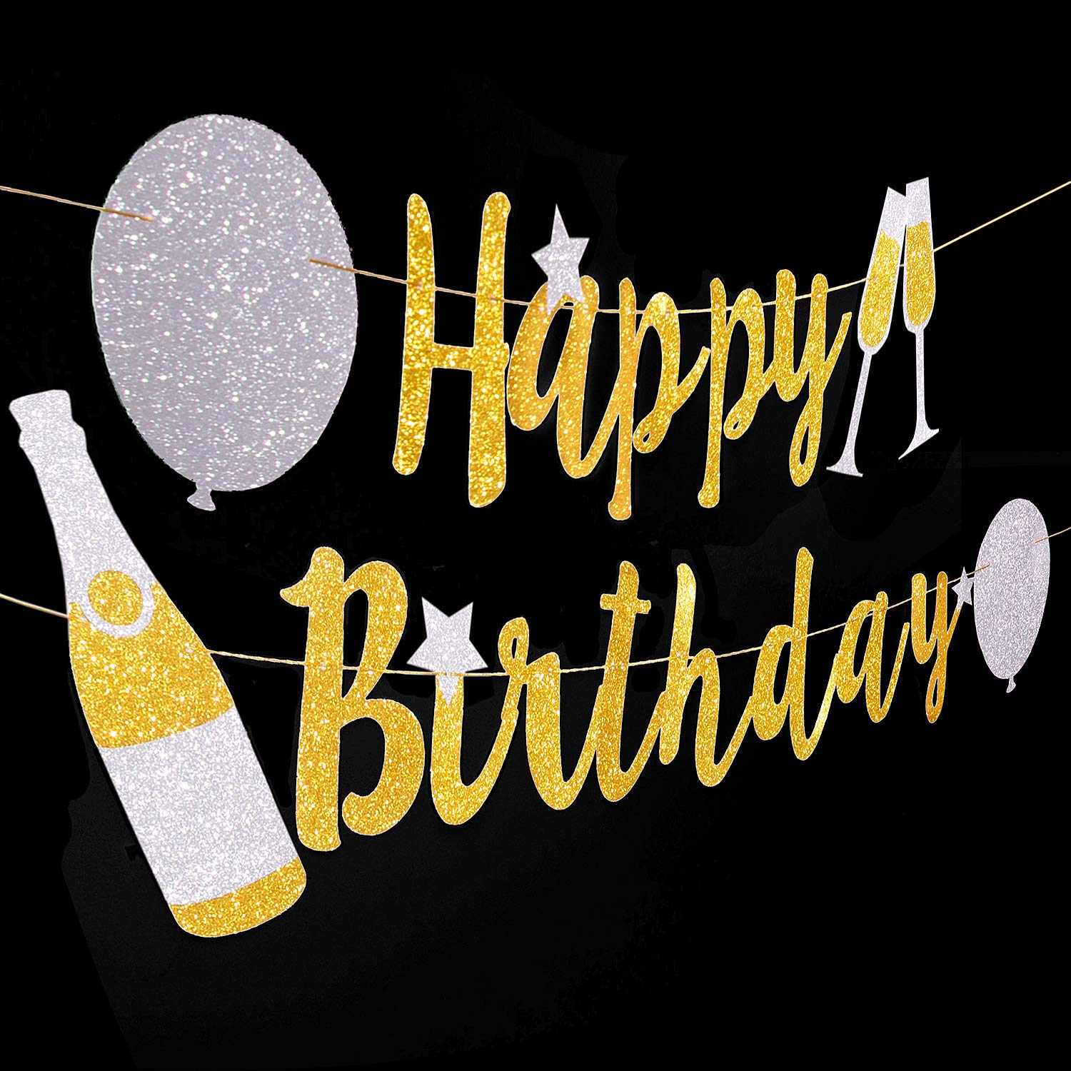 Buy Birthday Decorations Banner by Aliza Bday Decor Huge 8feet