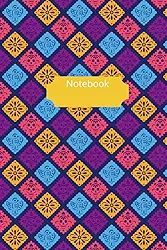 Mexican Papel Picado Coloured Banner Notebook