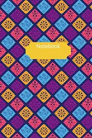 Mexican Papel Picado Coloured Banner Notebook