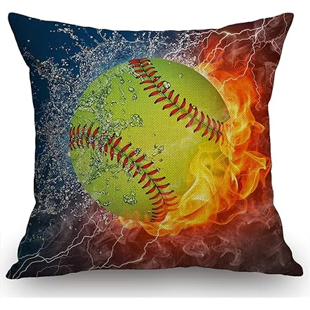 personalized softball pillows