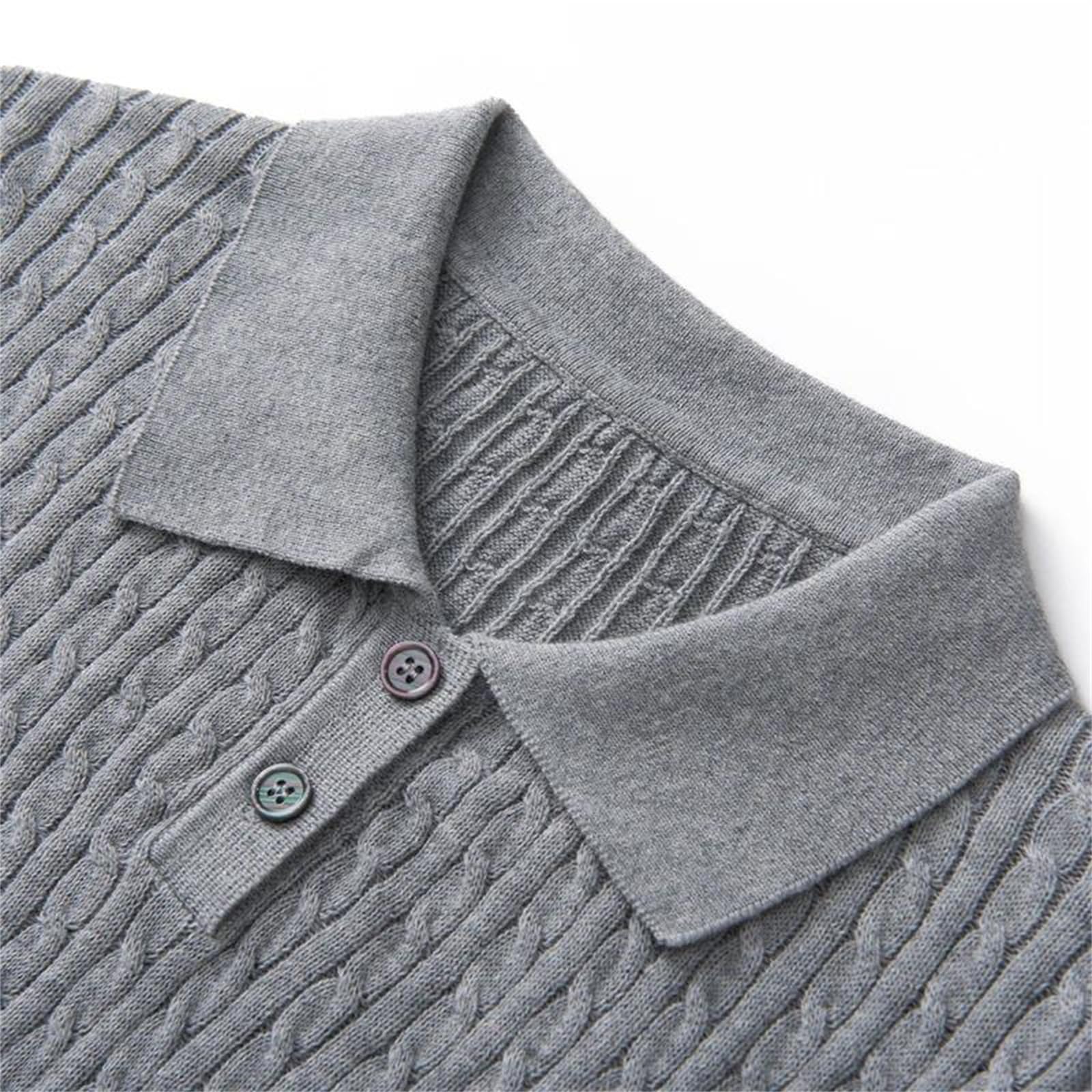 T-shirt uni à manches courtes pour femme - En coton tricoté - Style décontracté - Tendance - Pour l'été