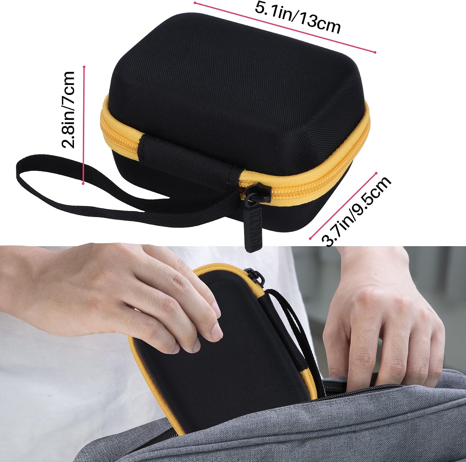 Hard Case Replacement for KODAK PIXPRO WPZ2 Rugged Waterproof Shockproof Dustproof Digital Camera (Black + Yellow Case)