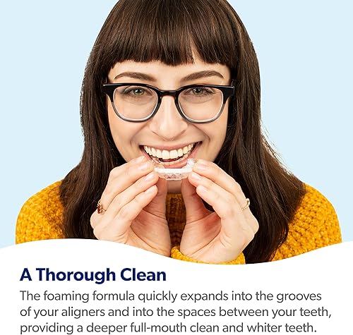 Miniatura 4 de EverSmile AlignerFresh Extra Whitening Foam – Cleaner Compatible with All Clear Aligners and Retainers – Eliminates Bacteria, Whitens Teeth, Fights