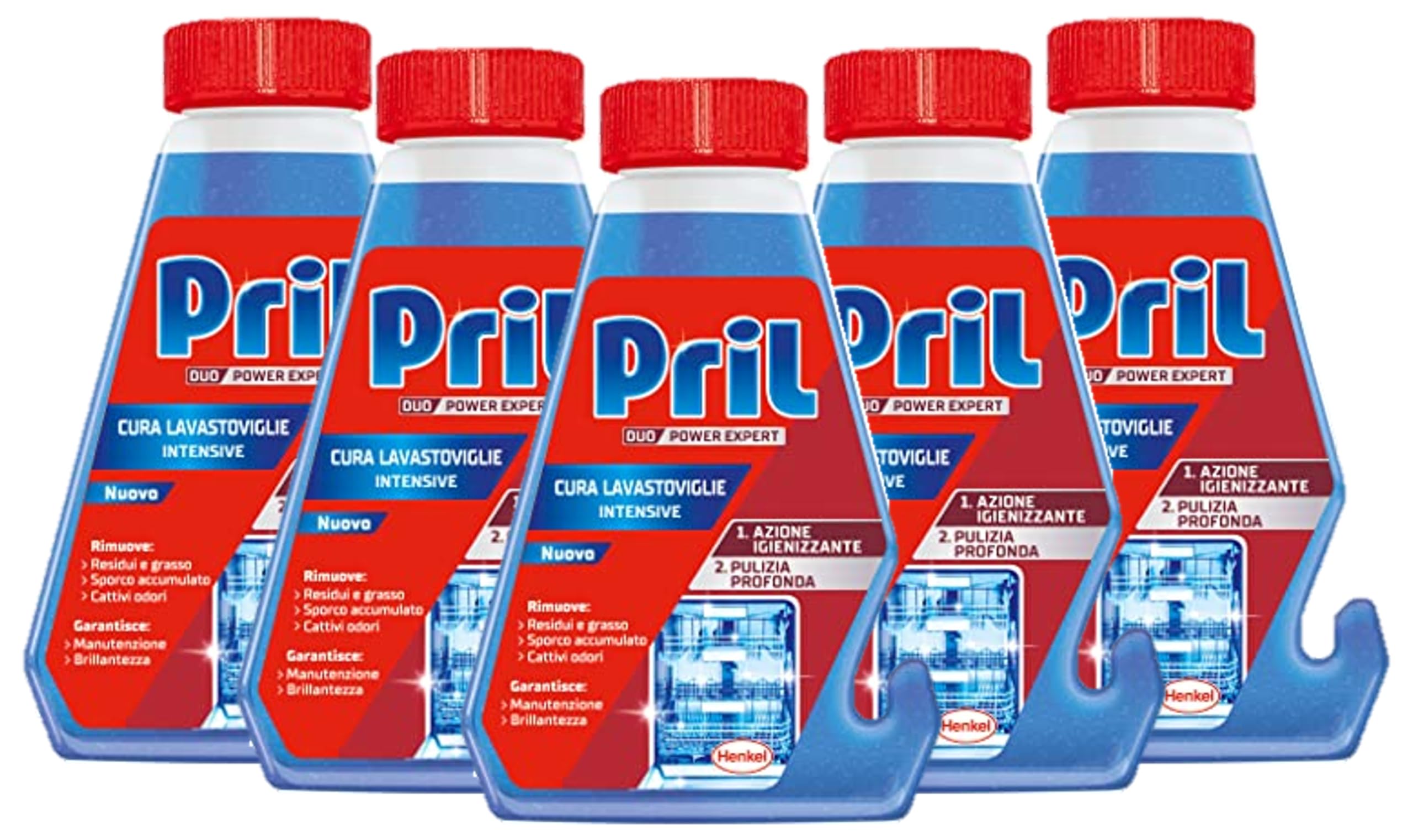 Pril Cura-Lavastoviglie Intensive, 5 Confezioni da 250ml
