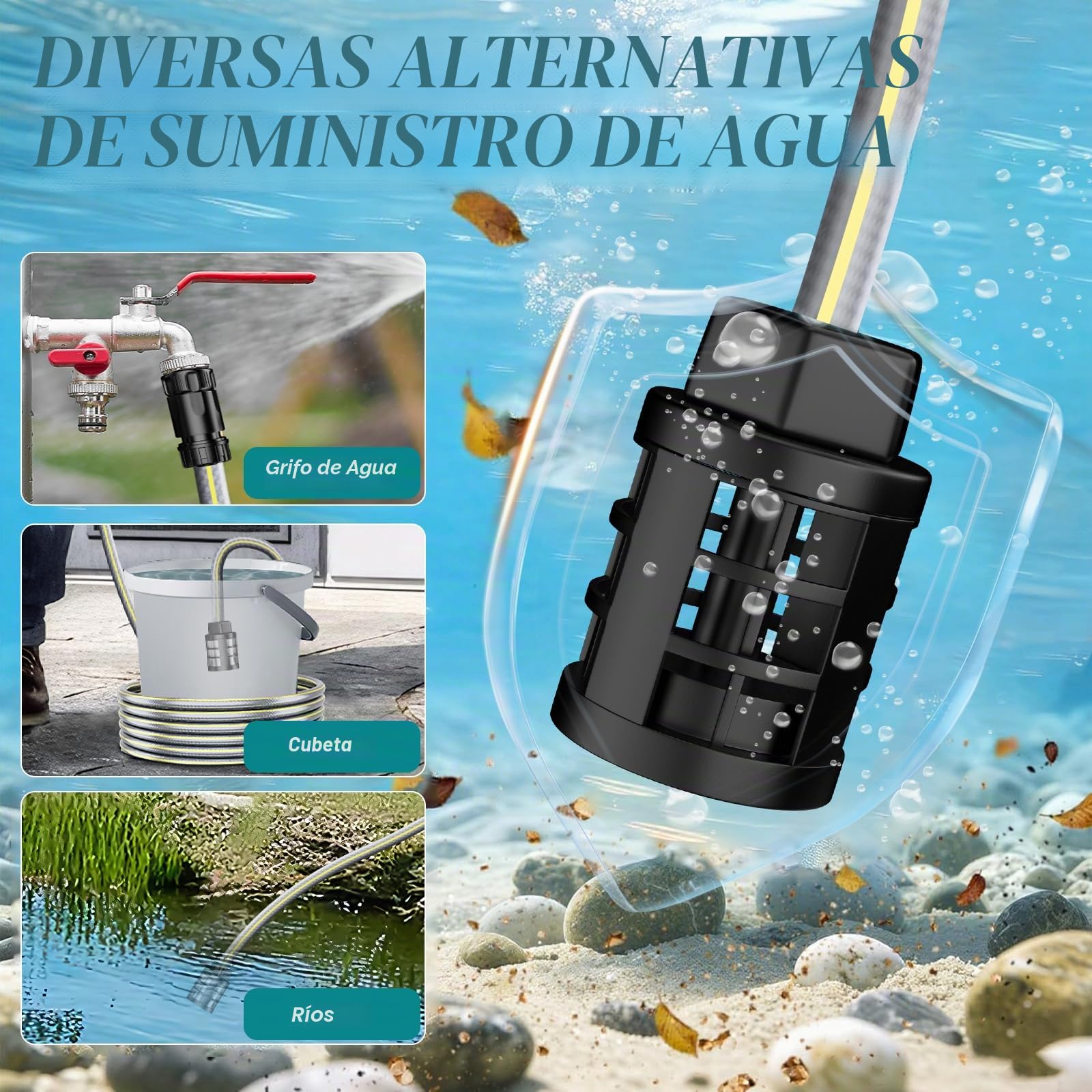 Hidrolimpiadora a Batería 700 PSI, Pistola de Agua a Presión Portátil con Boquilla 6 en 1, 2 Baterías 4.0 Ah y Tubo de 5 m, Compatible con Makita 18V, Limpieza de Coches, Jardín y Suelos
