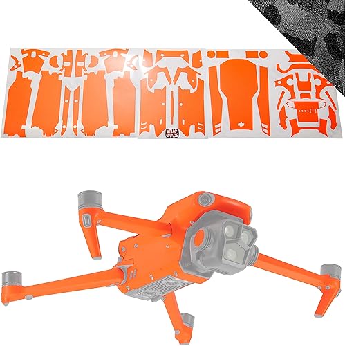 WRAPGRADE Skin compatible con DJI Mavic 3 Pro (negro Bumpy CAMO)