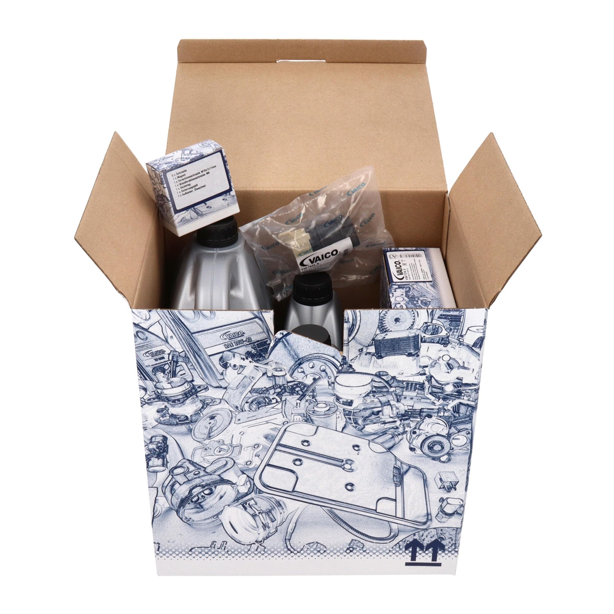 VAICO V30-2254 FILTERSATZ MIT 7 LITER ÖLWECHSEL AUTOMATIKGETRIEBE 5-GANG 722.6 W5A PASSEND FÜR EXPERT KIT
