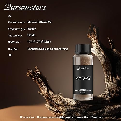 Miniatura 5 de My Way - Aceite difusor inspirado en The One Hotel, incluye cedro, bergamota, sándalo, aceite difusor de hotel, se adapta a cualquier difusor, 4.1