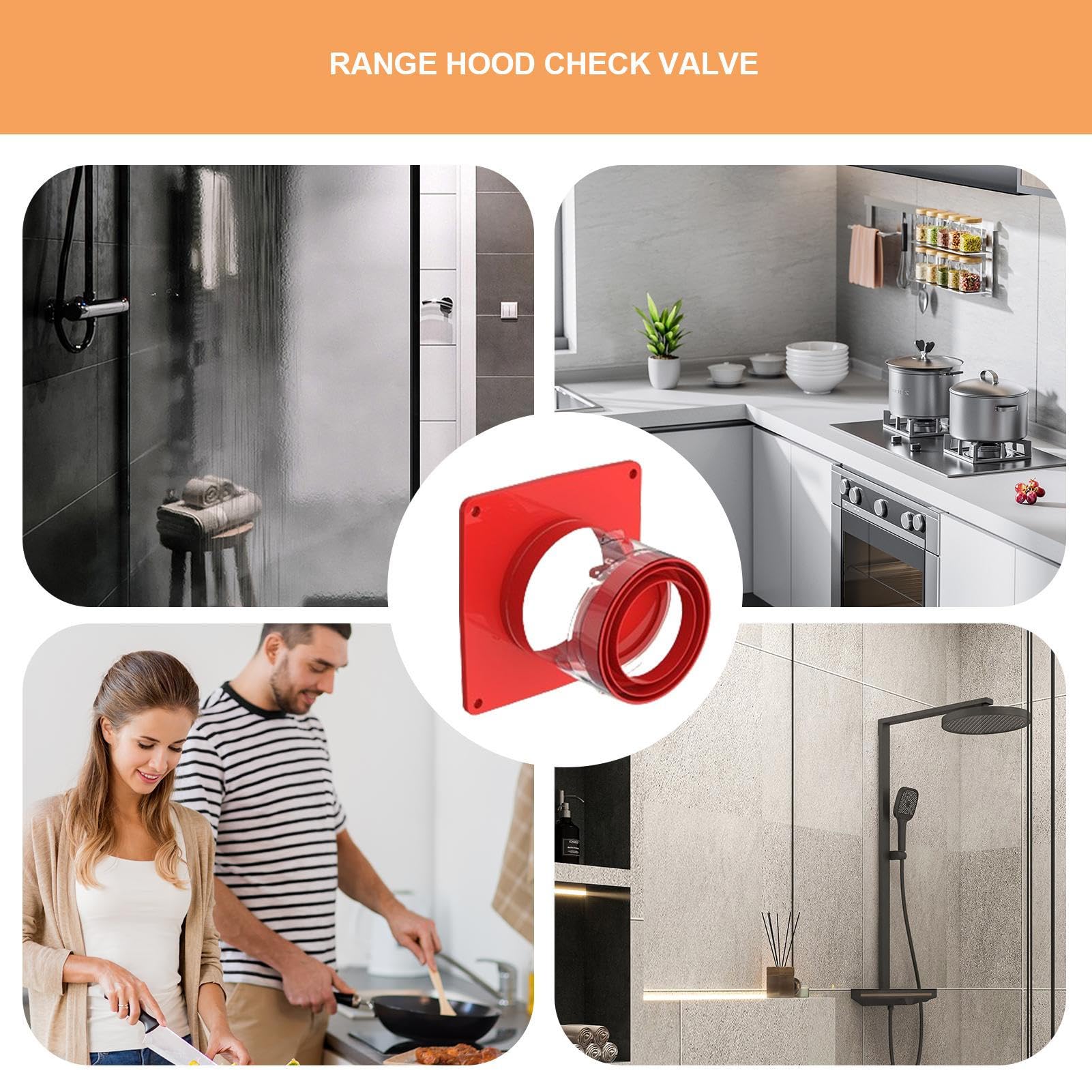 Rundes PVC-Rückschlagventil Für Bad & Küche – 120mm, Verhindert Rückfluss & Gerüche