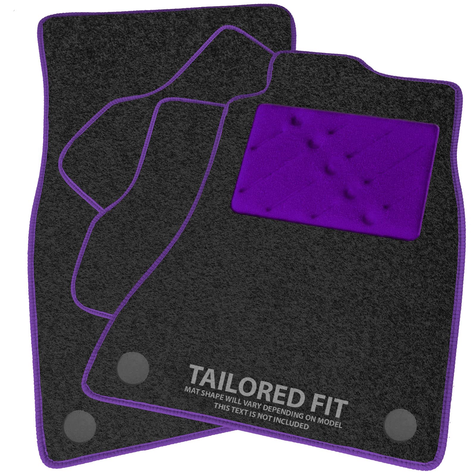 Charcoal Floor Mats For 2011-2017 Ford Fiesta VI - Custom Carpet Mats