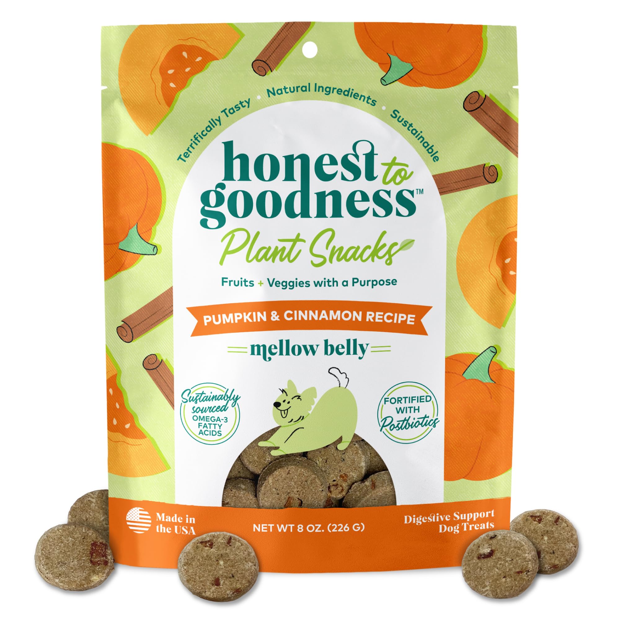 Amazon.com : Honest to Goodness Plant Snacks Mellow Belly Pumpkin