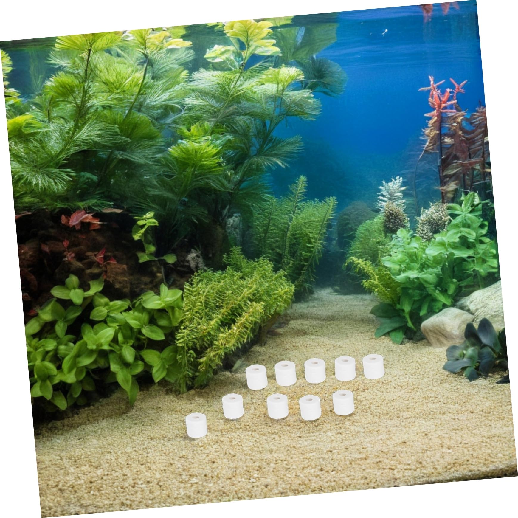 Ipetboom 2bolsas Medios De Filtración Biológica para Pecera Anillos Cerámicos como Elementos Filtrantes para Acuarios De Agua y