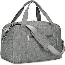 Narwey Sac de Voyage Ryanair 40x20x25 Sac à Main Pliable Bagages Cabine Avion Sac Weekend Bagage de Voyage Sac de Sport 20L (Gris)