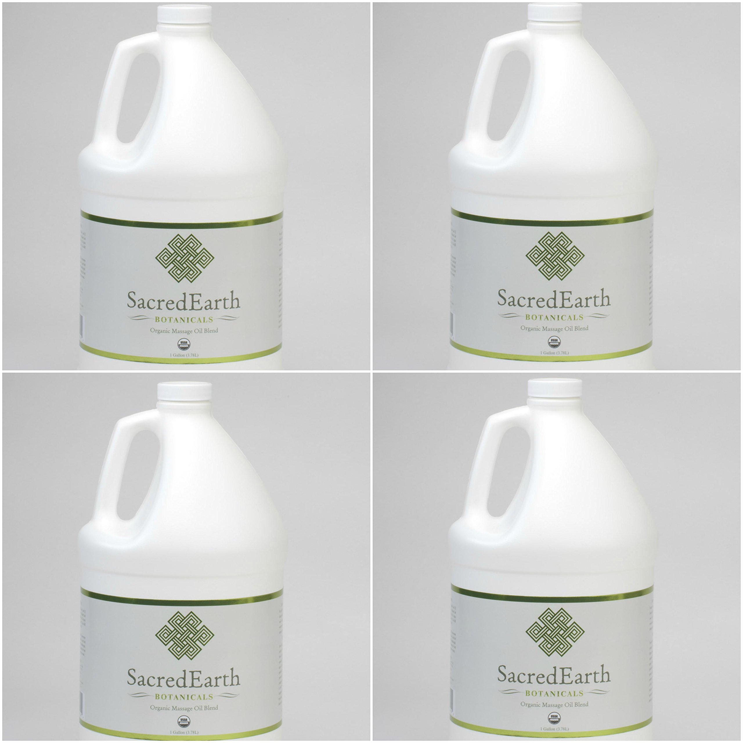 Sacred Earth Massage Oil Gallon-pack of 4USDA Organic