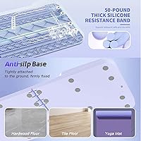 Vista 7 de Tablero de Pilates - Tablero Reformer de Pilates, Máquina Reformer de Pilates Portátil Multipropósito, Kit de Pilates para Casa para Entrenamiento