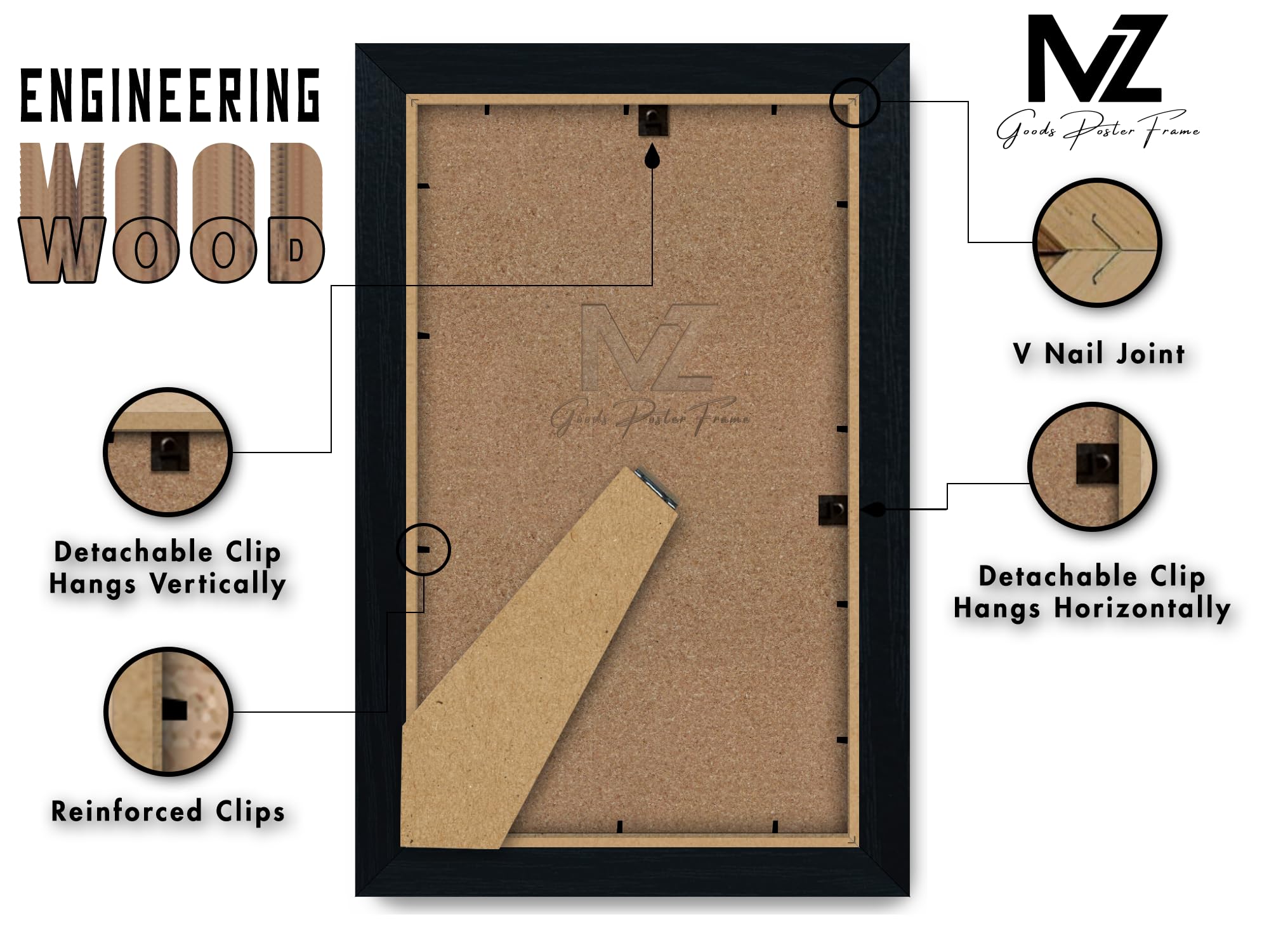 MZ Goods Rectangle Flat Modern Design A4 (29.7 x 21cm) - Image 3